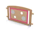 Barrière de séparation avec hublot pour crèche, longueur 1m