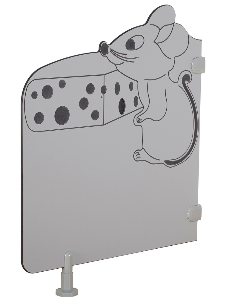 [3902] Cloison Séparative pour Sanitaire avec Motif Souris