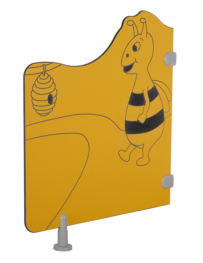 Cloisonnettes séparatives de sanitaires pour crèche et maternelles - modèle abeille