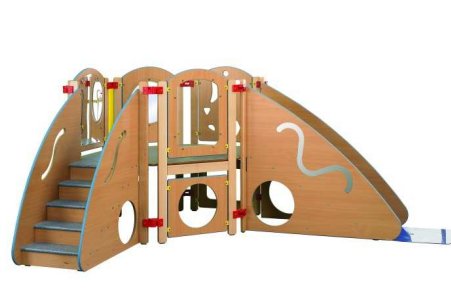 [3927] Structure de motricité "escapade" en angle, coloris au choix
