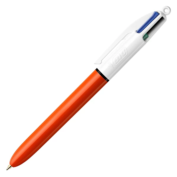 Stylo bille 4 couleurs rétractable, confortable et rechargeable