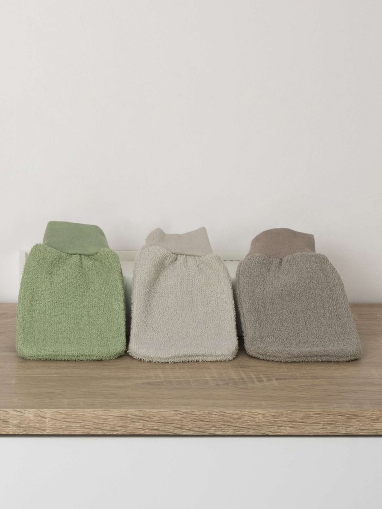 Lot de 12 gants de toilette éducatifs pour enfants à bords élastiques, coloris assortis