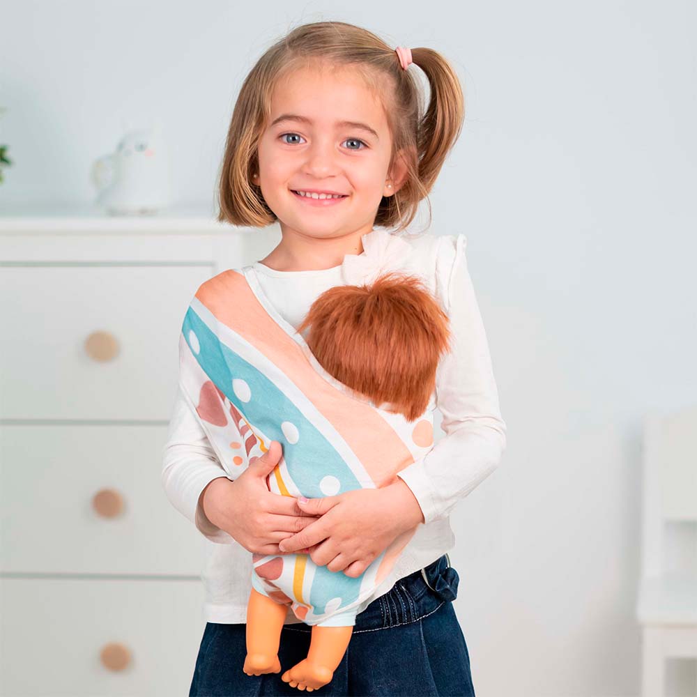 [4110] Porte-bébé en tissu pour poupée - À partir de 3 ans
