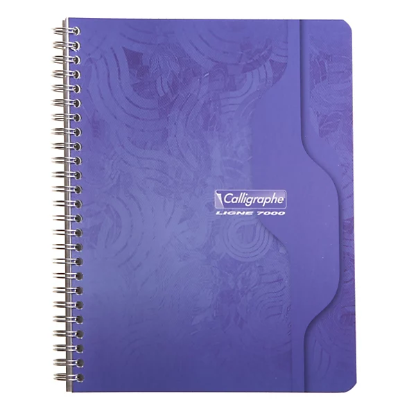 Carnet à spirales 100 pages A5, lot de 5