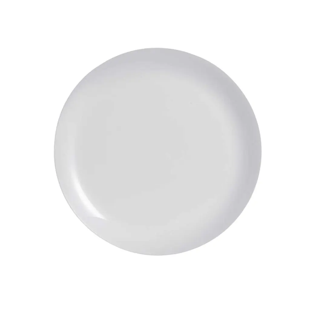 [4375_LOT] Assiette plate en verre trempé 25cm - Lot de 6