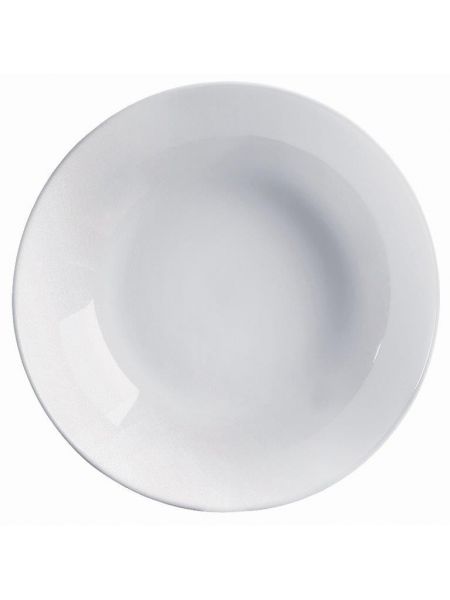 Assiette creuse en verre trempé, diamètre 20cm, lot de 6