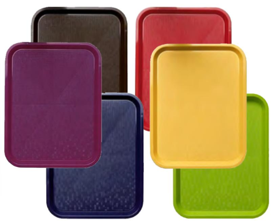 Plateau de service en polypropylène, lot de 2