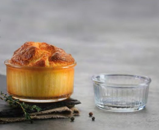 [4385] Ramequin en verre trempé 24cl, lot de 4