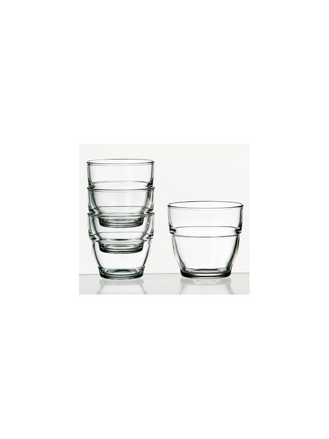 Gobelet en Verre Trempé 16cl, lot de 6
