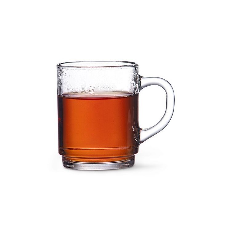 Mug en verre trempé 25cl, lot de 6