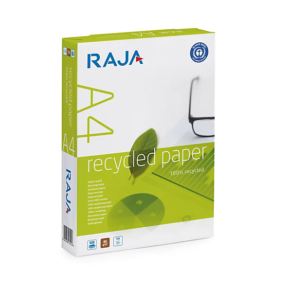 Papier A4 blanc 80g 100% recyclé - Ramette de 500 feuilles