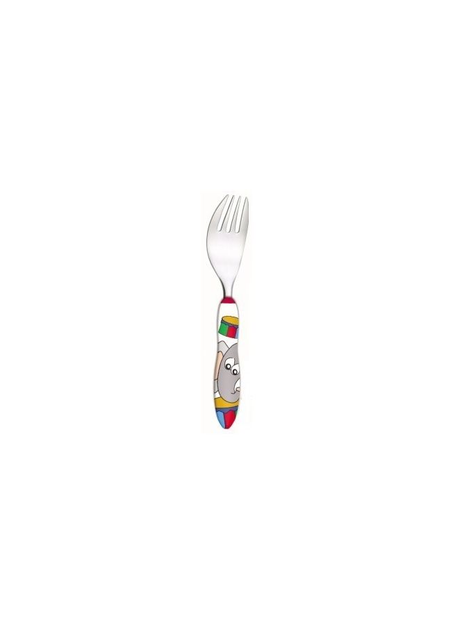 [4641_LOT] Fourchette ergonomique en inox pour enfants 2ème âge, lot de 12