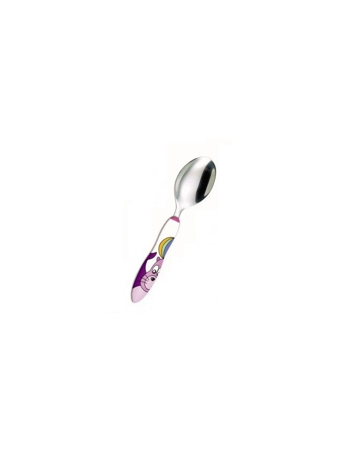 Cuillère ergonomique en inox pour enfants 2ème âge, lot de 12