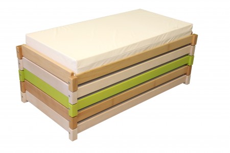 Couchettes empilables verni naturel ou coloré pour collectivités