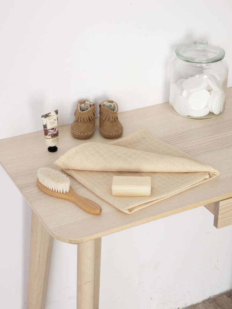 [4968] Lange carré étamine ultra doux en coton bio sans teinture, lot de 15