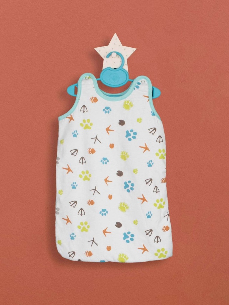 [5135] Gigoteuse de naissance doublée éponge stretch lagon pour bébé