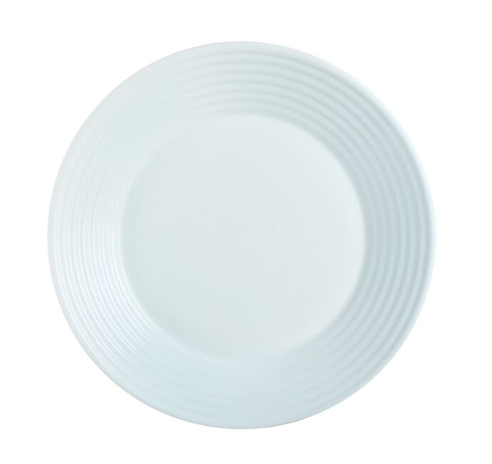 [5158_LOT] Assiette Plate grand format en Opal (Ø25cm), lot de 6