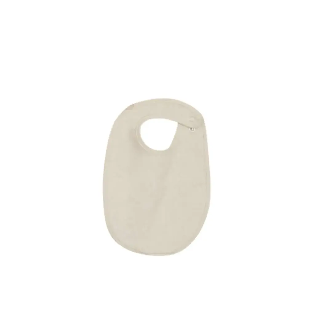 Bavoir naissance en coton bio avec pression, lot de 10