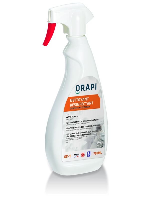 Nettoyant désinfectant prêt à l'emploi pour surfaces, 750 ml