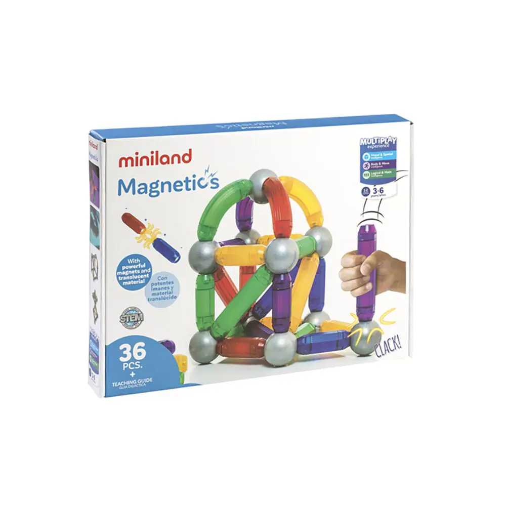 Magnetics Sticks - Jeu de construction magnétique pour coloré