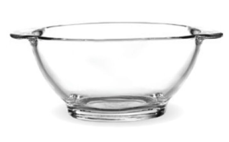 Bol à oreilles ø135 transparent, lot de 12, extra résistant pour usage intensif