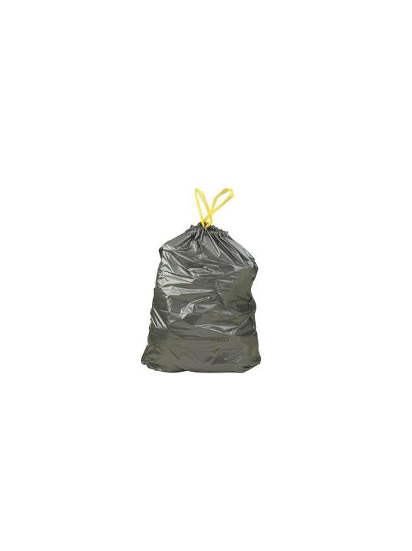 Sacs poubelle 30L résistants noir avec lien coulissant, lot de 100 sacs