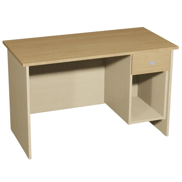 [5780] Bureau de direction 1 tiroir + 1 niche - L120xP60xH75 cm