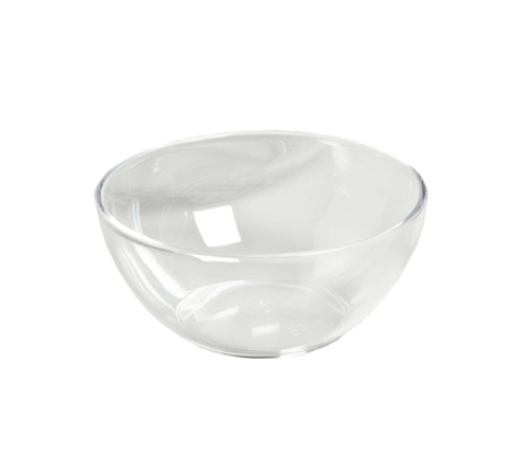 Bol incassable en polypropylène transparent, lot de 6