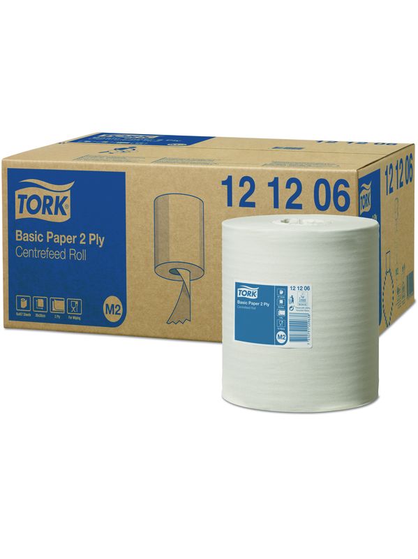 [5935] Papier Essuie-Mains Tork 2 Plis - Solution pour Environnements Professionnels, Colis de 6 bobines