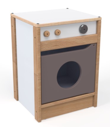 Machine à laver d'imitation pour espaces de jeu éducatifs