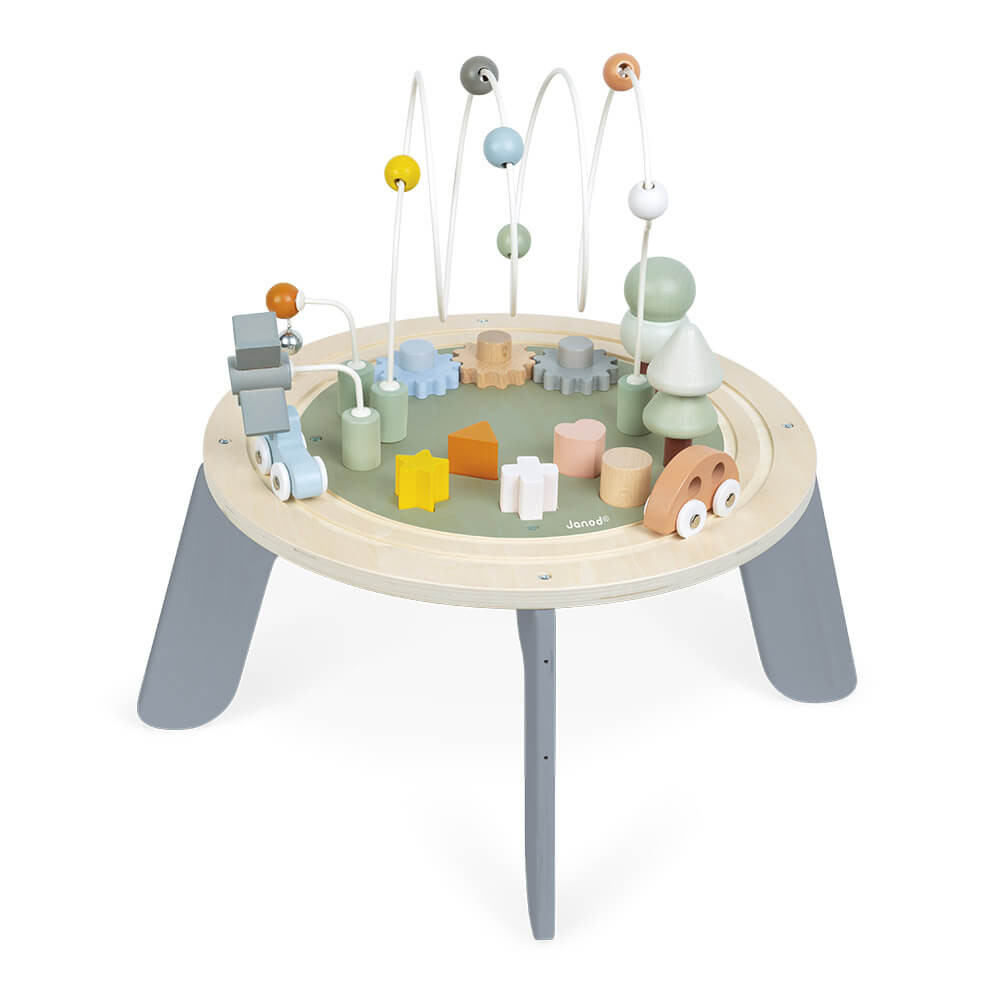 Table d'activités en bois pour enfants dès 12 mois