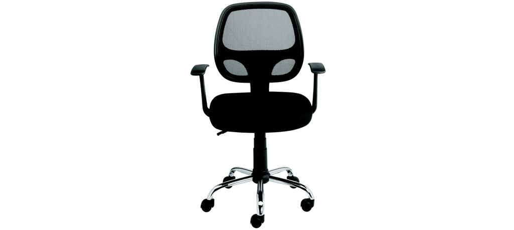 Siège de Bureau Compact avec Dossier Ergonomique en Maille