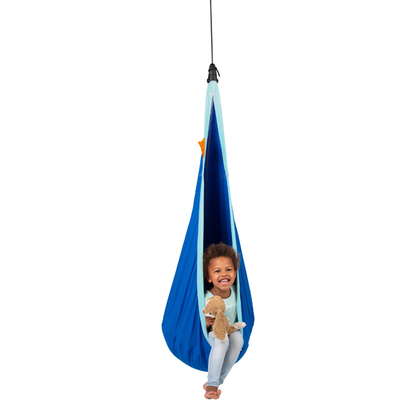 [6775] Nid suspendu bleu pour enfants avec fixation intégrée