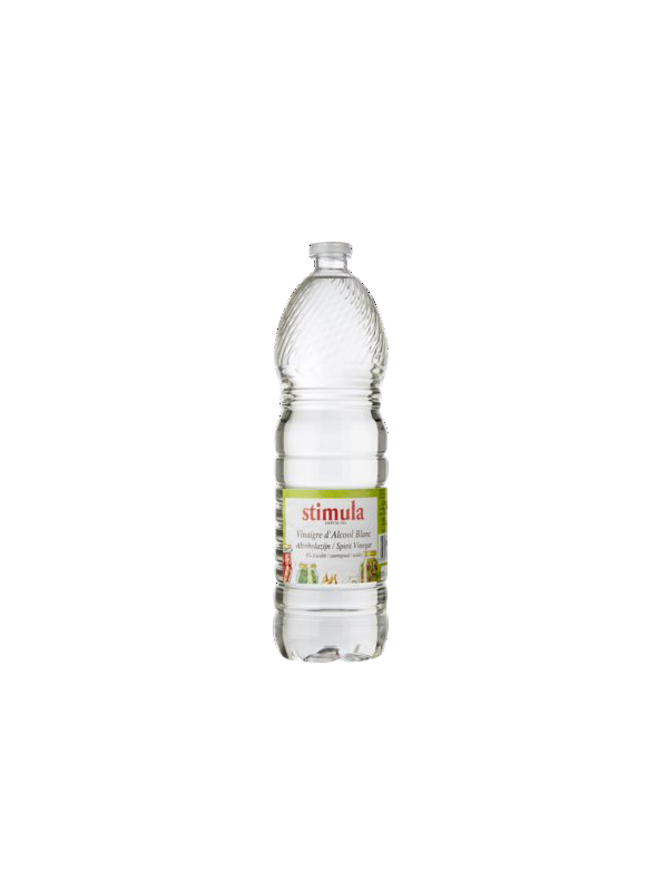 Vinaigre d'alcool blanc 8% d'acidité, lot de 2 x 1,5L