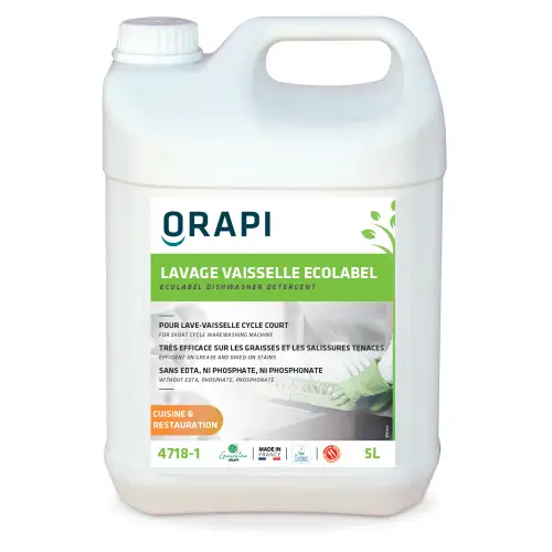 Lavage vaisselle toutes eaux Ecolabel - 5L