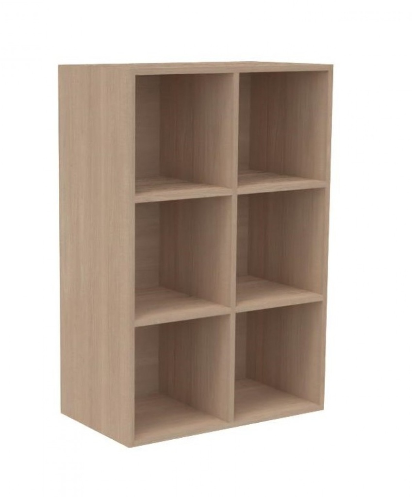 [7007] Meuble vestiaire 6 cases verticales K'Briol sans porte pour crèches et écoles