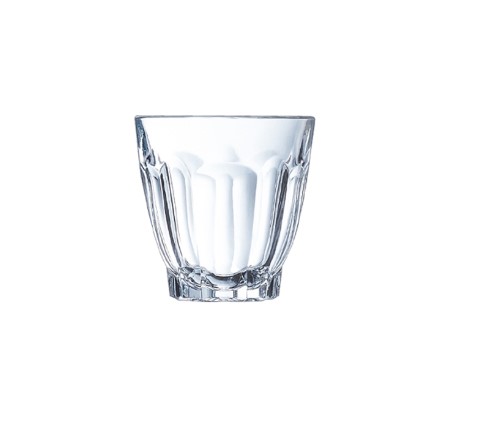 Gobelet en verre trempé petit format 9cl, lot de 6