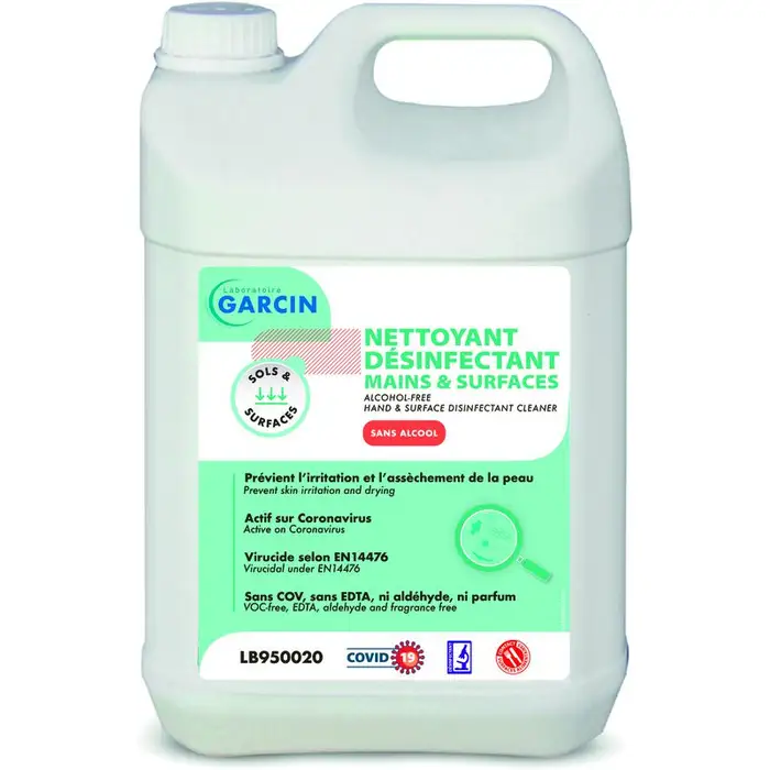 Nettoyant désinfectant mains et surfaces - 5L