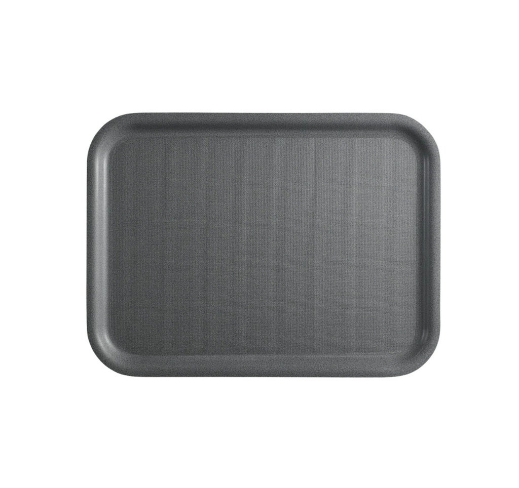 [7082] Plateau antidérapant 46x36cm Granit Anthracite