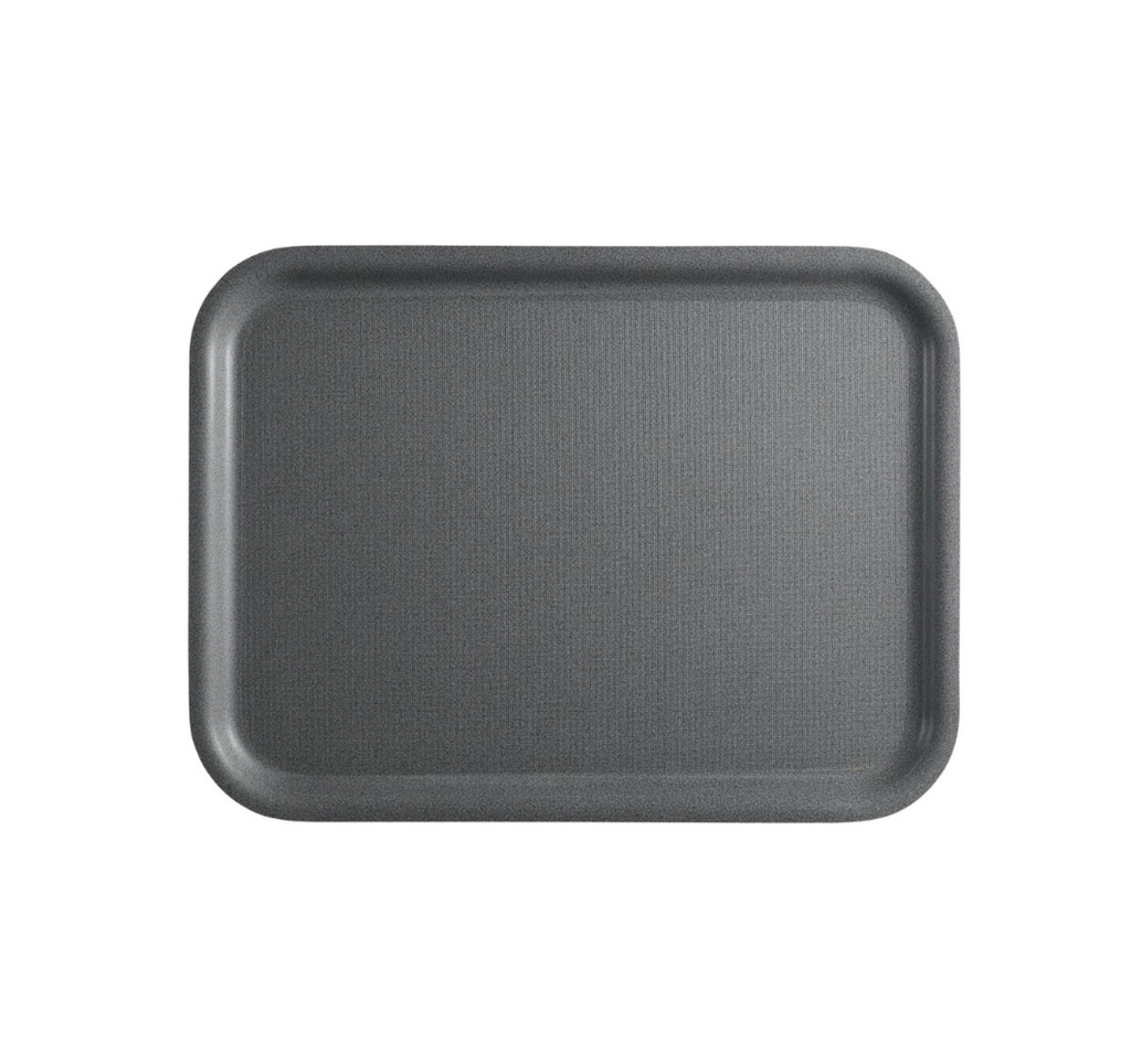 [7082] Plateau antidérapant 46x36cm Granit Anthracite