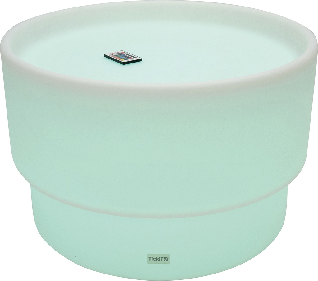 Table lumineuse ronde étanche pour activités sensorielles