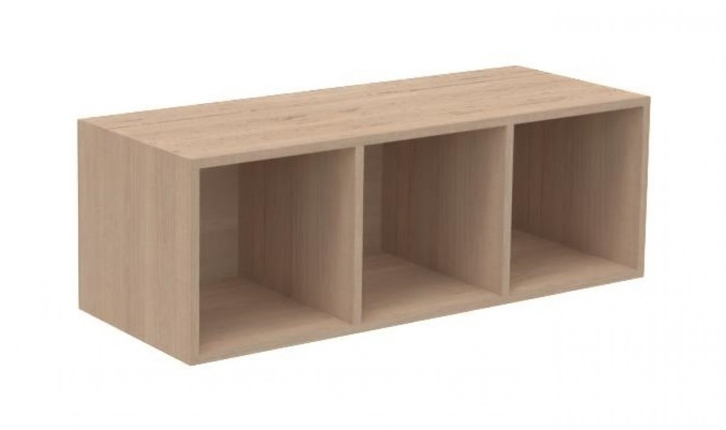 [8897] Meuble vestiaire 3 cases K'Briol sans porte pour crèche et maternelle (horizontal)
