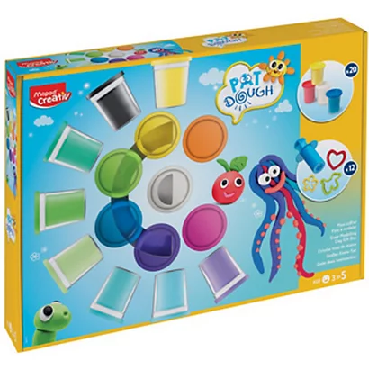[1862] Kit de pâte à modeler avec accessoires, maxi coffret