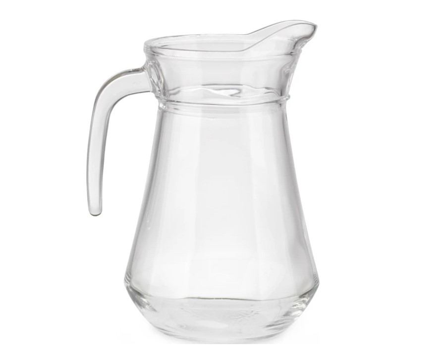 Pichet en verre 100 cl - Transparent - Lot de 6