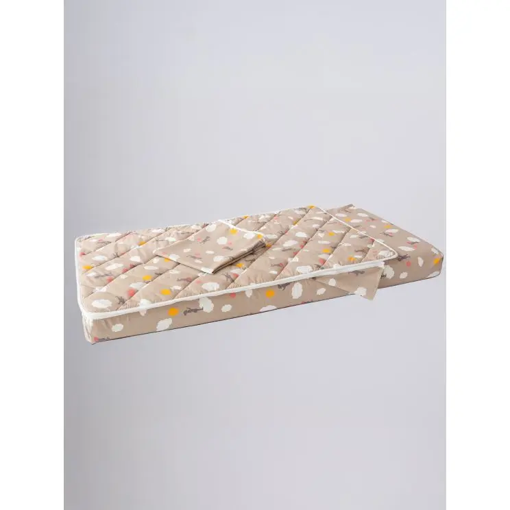 [9398] Drap housse 3 en 1 avec soufflet d'aisance et couverture piquée pour lit bébé, motif songe