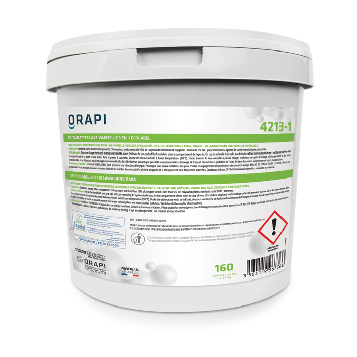 Tablettes lave-vaisselle hydrosolubles écologiques pour cycle court