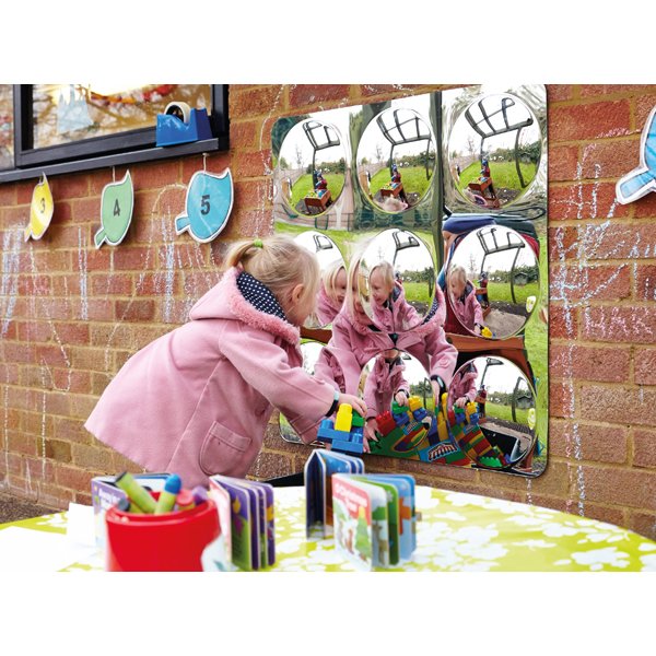 [9365] Miroirs Convexes Muraux en Acrylique pour Crèches et Écoles
