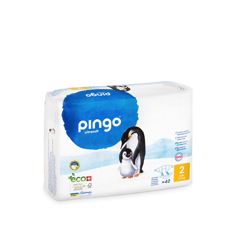 [683] Couches écologiques PINGO x2, taille 3 et taille 6 (Taille 3 - 6 à 10kg)