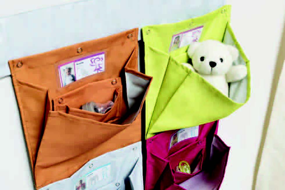 [3378] Pochettes à pression pour sucettes avec porte-étiquette (Bleu)