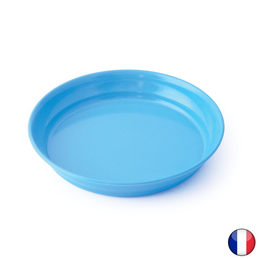 [2539] Assiette creuse en mélamine 18,5 cm, couleurs variées - Lot de 10 (Blanc)